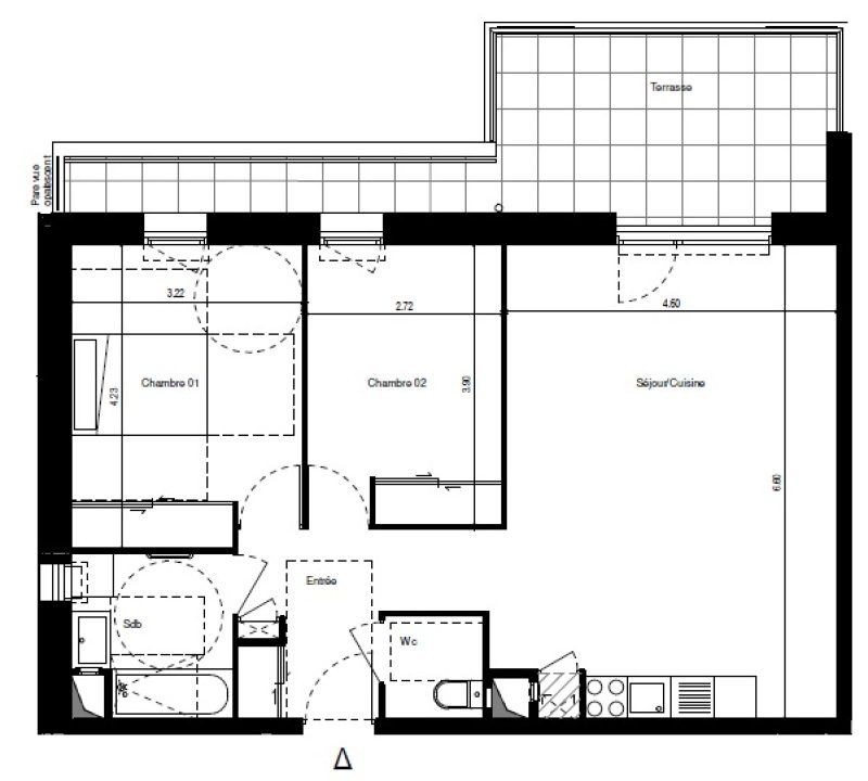 Appartement T3 – 67m² – 780€/mois