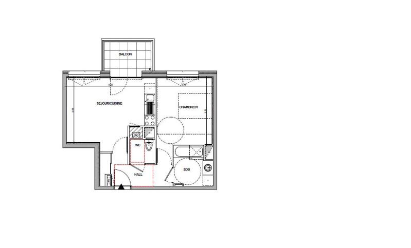 Appartement T2 – 43m² – 584€/mois