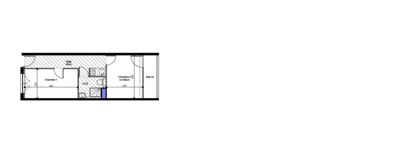 Appartement T1 – 28m² – 688€/mois