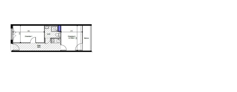 Appartement T1 – 28m² – 677€/mois