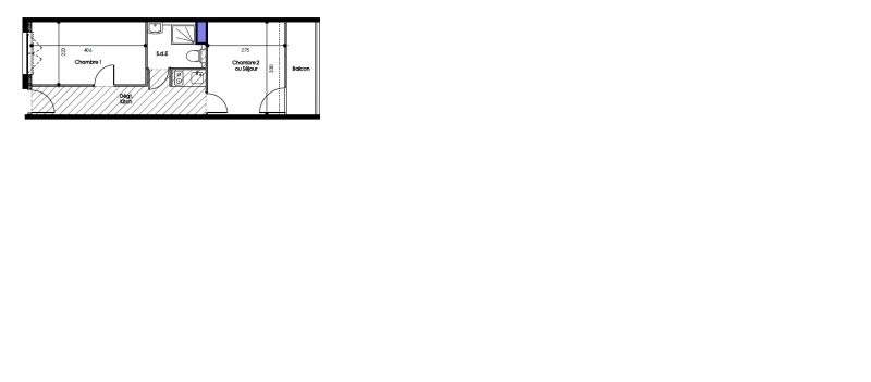 Appartement T1 – 28m² – 622€/mois