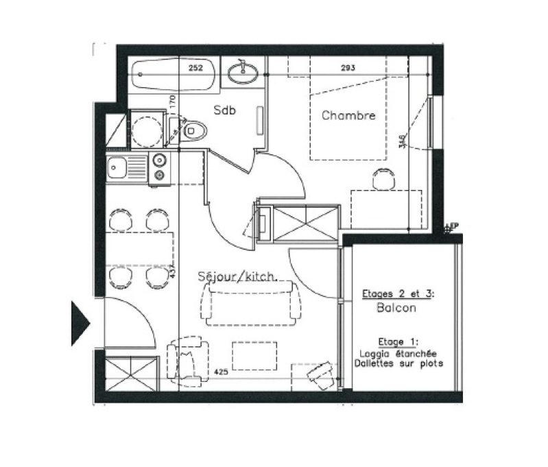 Appartement T2 – 29m² – 750€/mois