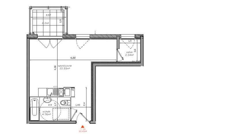 Appartement T1 – 30m² – 449€/mois