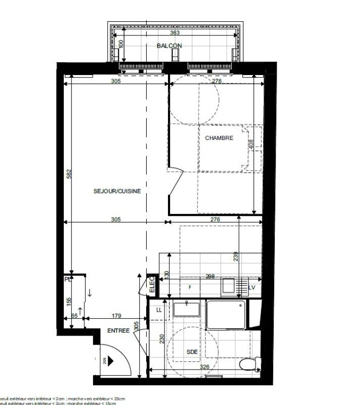 Appartement T2 – 48m² – 980€/mois