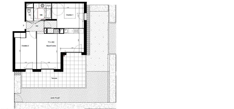 Appartement T3 – 57m² – 855€/mois