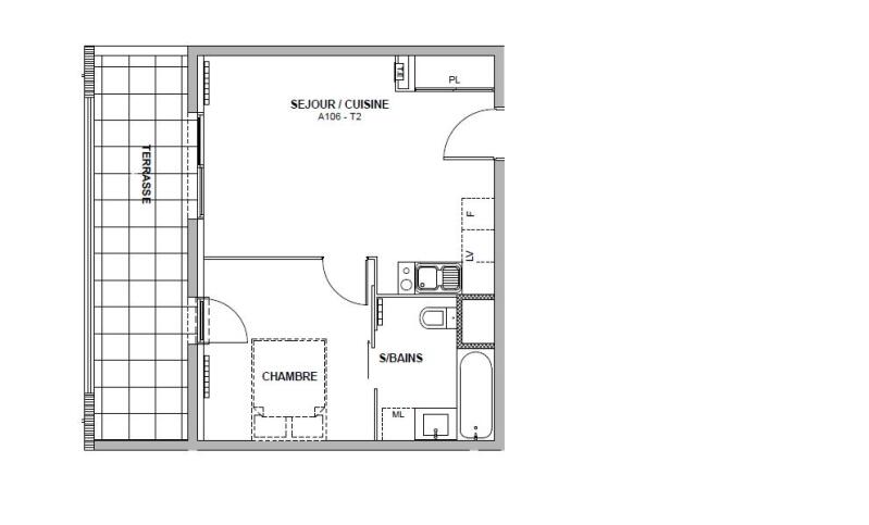 Appartement T2 – 38m² – 609€/mois
